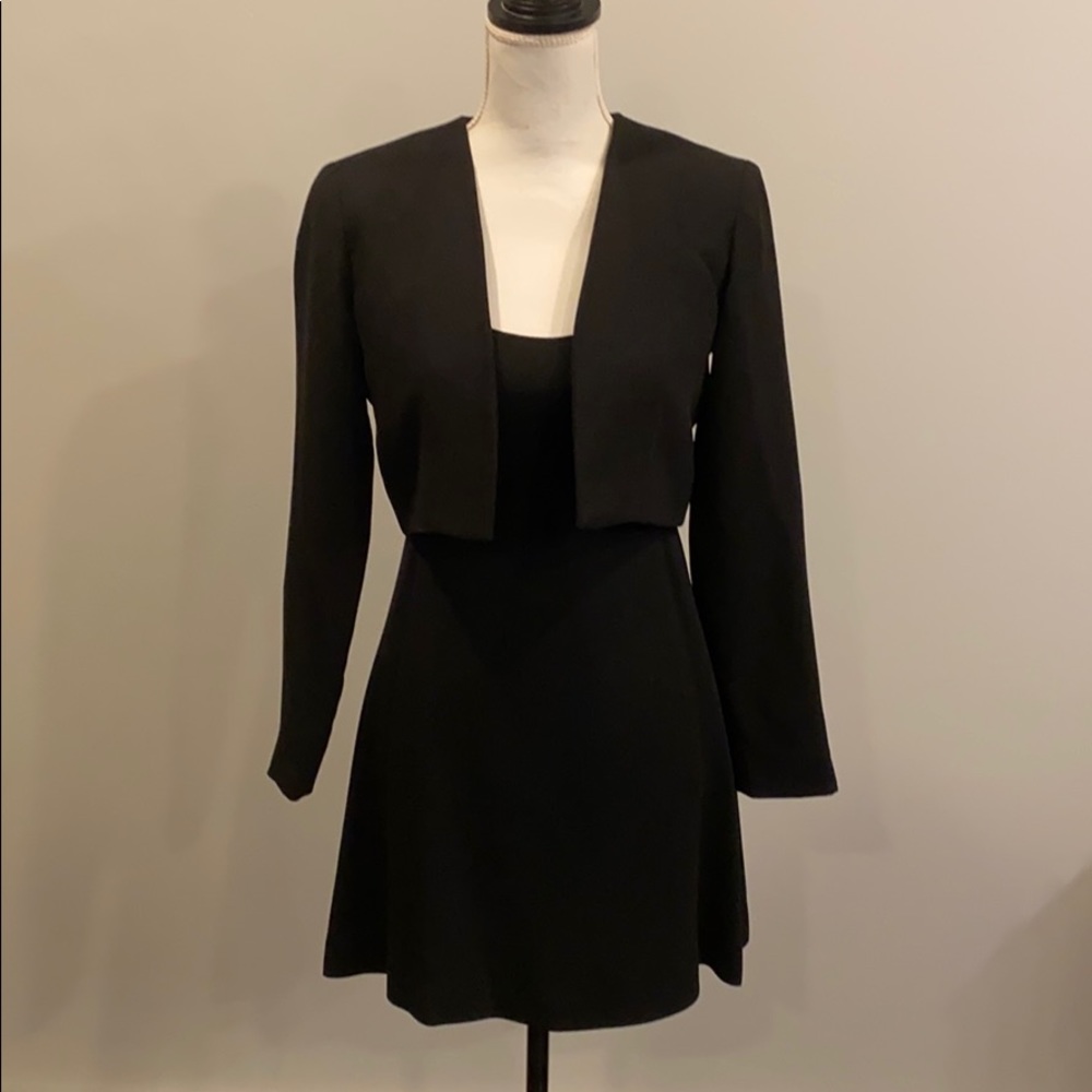 Nicole Miller Little Black Dress with Short Jacket